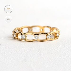Gold “Linked Eternity Band” from Melanie Casey